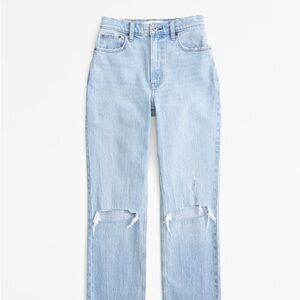 Abercrombie & Fitch Curve Love Ultra High Rise 90s Straight Jean